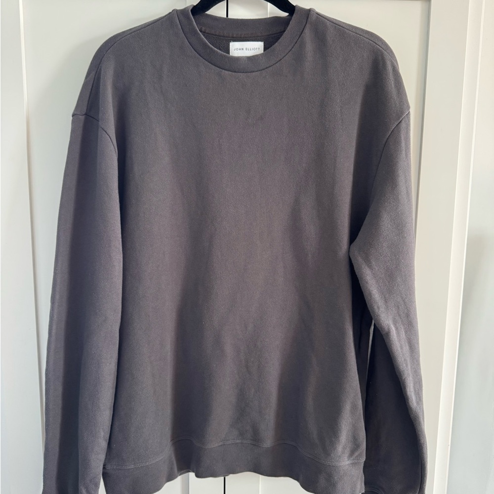 John Elliott Gray oversize Crewneck Sweater size 1 U.S small